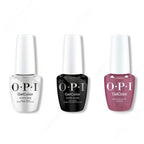 OPI GelColor Intelli-Gel Combo - Super Base Coat, Super Gloss Top Coat & Butter Me Up Toffee - Professional Care