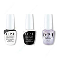 OPI GelColor Intelli-Gel Combo - Super Base Coat, Super Gloss Top Coat & Case of Glamnesia - Professional Care