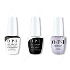 OPI GelColor Intelli-Gel Combo - Super Base Coat, Super Gloss Top Coat & Case of Glamnesia - Professional Care