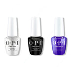 OPI GelColor Intelli-Gel Combo - Super Base Coat, Super Gloss Top Coat & Catch a Wave of Happiness - Professional Care