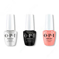 OPI GelColor Intelli-Gel Combo - Super Base Coat, Super Gloss Top Coat & Cotton Candied Clawz - Professional Care