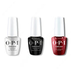 OPI GelColor Intelli-Gel Combo - Super Base Coat, Super Gloss Top Coat & Got the Blues for Red