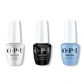 OPI GelColor Intelli-Gel Combo - Super Base Coat, Super Gloss Top Coat & Happy Play-ce - Professional Care