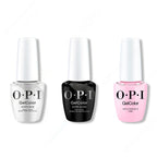OPI GelColor Intelli-Gel Combo - Super Base Coat, Super Gloss Top Coat & Hollywood & Vibe 0.5 Oz - Professional Care