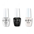 OPI GelColor Intelli-Gel Combo - Super Base Coat, Super Gloss Top Coat & Kyoto Pearl - Professional Care