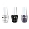 OPI GelColor Intelli-Gel Combo - Super Base Coat, Super Gloss Top Coat & Less is Norse - Professional Care