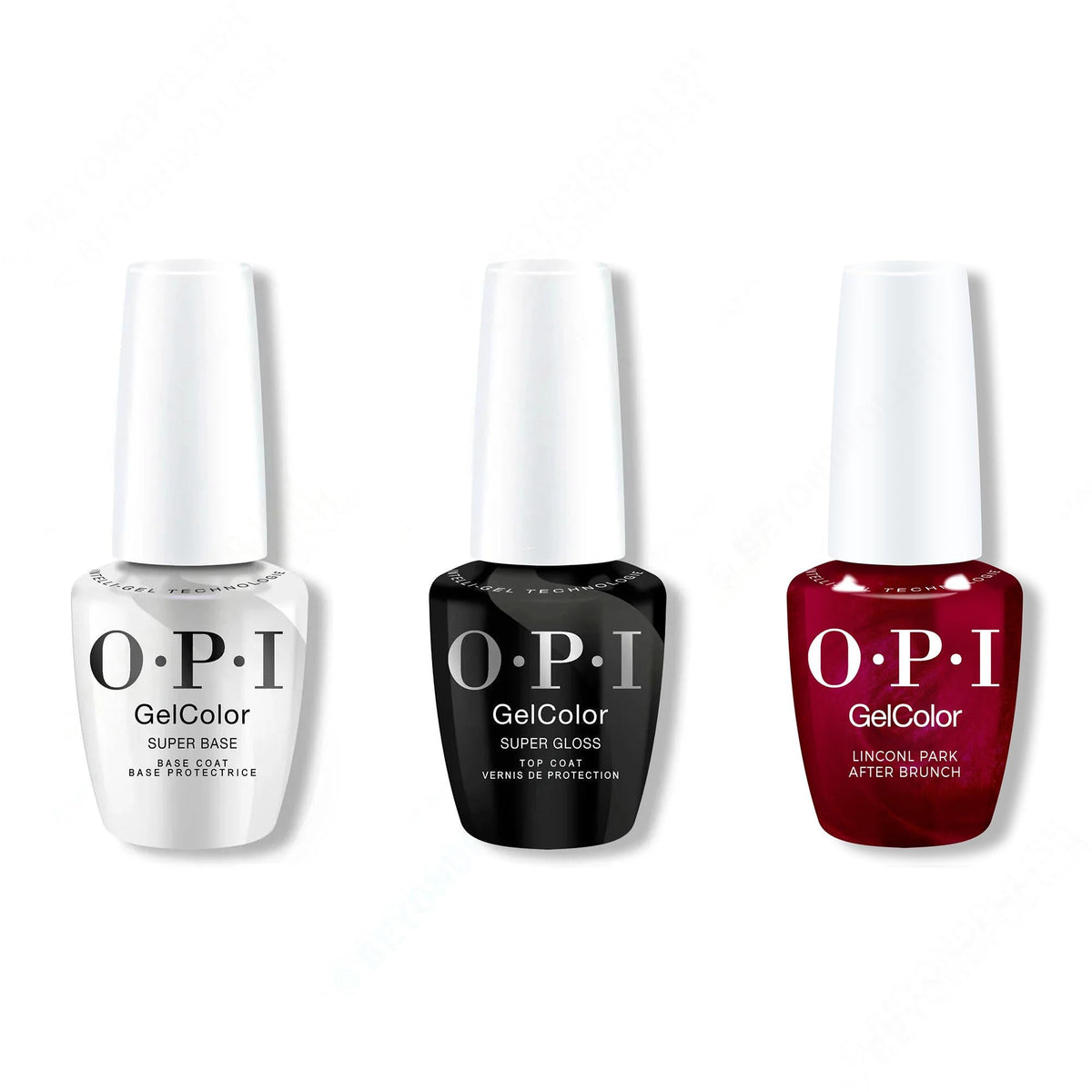 OPI GelColor Intelli-Gel Combo - Super Base Coat, Super Gloss Top Coat & Lincoln Park After Brunch - OPIcons Spring 2026