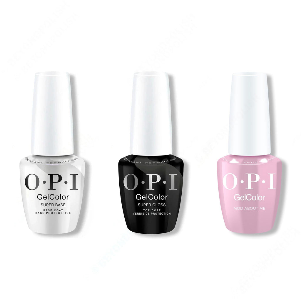 OPI GelColor Intelli-Gel Combo - Super Base Coat, Super Gloss Top Coat & Mod About Me - OPIcons Spring 2026