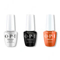 OPI GelColor Intelli-Gel Combo - Super Base Coat, Super Gloss Top Coat & My Italian is a Little Rusty - Professional Care