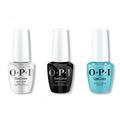 OPI GelColor Intelli-Gel Combo - Super Base Coat, Super Gloss Top Coat & Reality Check Ya Out - Professional Care