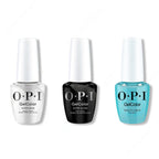 OPI GelColor Intelli-Gel Combo - Super Base Coat, Super Gloss Top Coat & Reality Check Ya Out - Professional Care