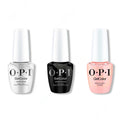OPI GelColor Intelli-Gel Combo - Super Base Coat, Super Gloss Top Coat & Reoccurin' Gleam - Professional Care