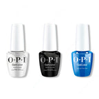 OPI GelColor Intelli-Gel Combo - Super Base Coat, Super Gloss Top Coat & Sea-Ze the Day - Professional Care