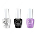 OPI GelColor Intelli-Gel Combo - Super Base Coat, Super Gloss Top Coat & Skate To The Party - Professional Care