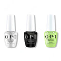 OPI GelColor Intelli-Gel Combo - Super Base Coat, Super Gloss Top Coat & Summer Mondays-Fridays - Professional Care