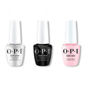 OPI GelColor Intelli-Gel Combo - Super Base Coat, Super Gloss Top Coat & Suzi Shops & Island Hops - Professional Care
