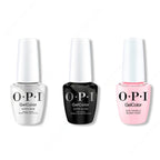 OPI GelColor Intelli-Gel Combo - Super Base Coat, Super Gloss Top Coat & Suzi Shops & Island Hops - Professional Care