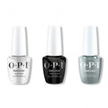 OPI GelColor Intelli-Gel Combo - Super Base Coat, Super Gloss Top Coat & Suzi Talks With Her Hands - Professional Care