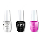 OPI GelColor Intelli-Gel Combo - Super Base Coat, Super Gloss Top Coat & Ultra Violet Daze - Professional Care