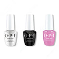 OPI GelColor Intelli-Gel Combo - Super Base Coat, Super Gloss Top Coat & Vogue en Violet - Professional Care