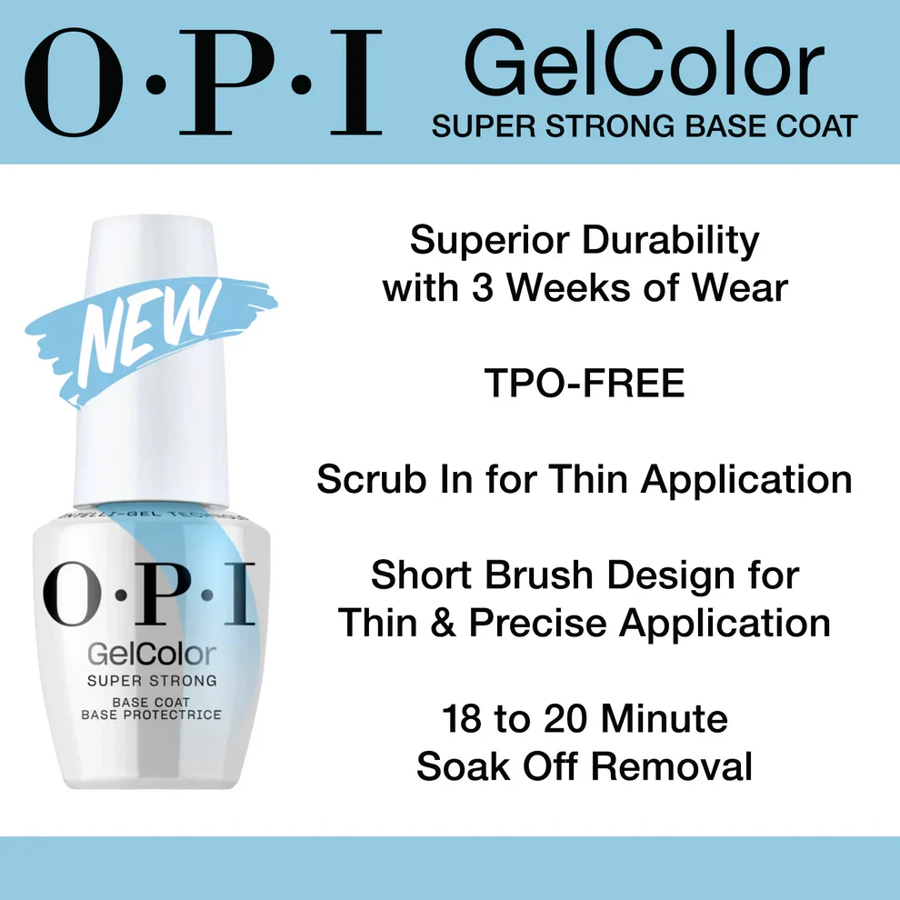 OPI GelColor Intelli-Gel - Super Strong Base Coat 0.5 oz - Professional Care