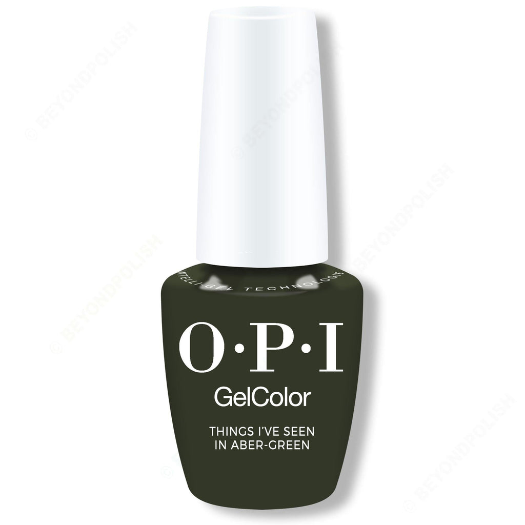 OPI GelColor Intelli-Gel - Things I've Seen in Aber-green 0.5 oz - Professional Care