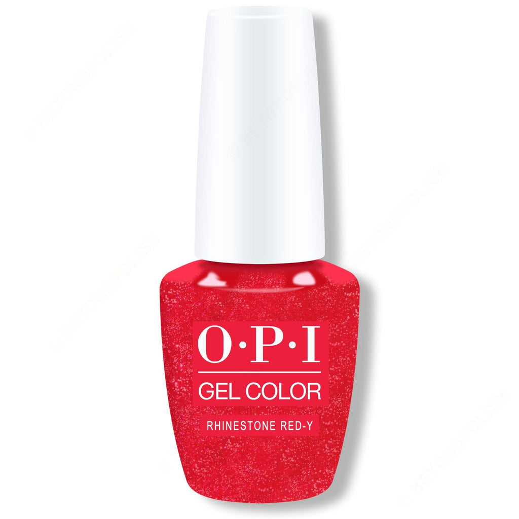 OPI GelColor - Rhinestone Red-y 0.5 oz - Professional Care