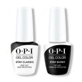 OPI GelColor - Stay Classic Base & Stay Shiny Top Coat 0.5 oz - Professional Care