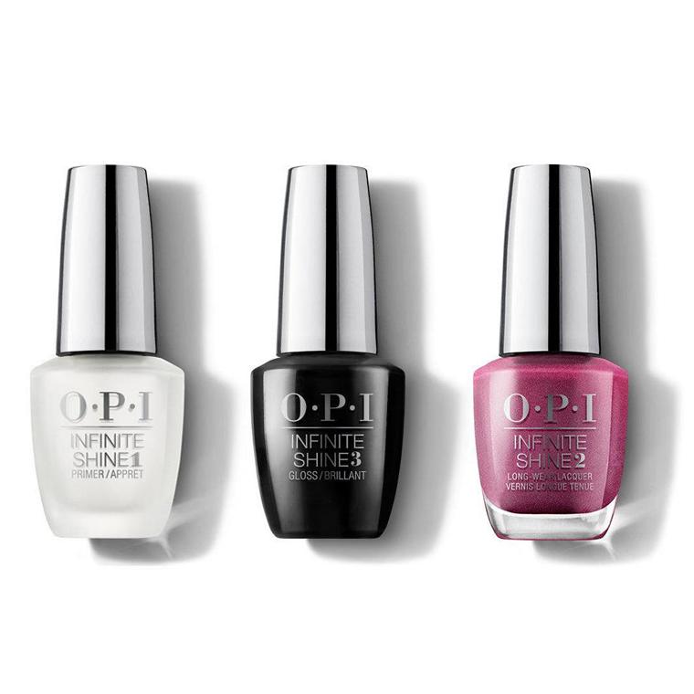 OPI - Infinite Shine Combo - Base, Top & A-Rose At Dawn...Broke By Noon - Professional Care