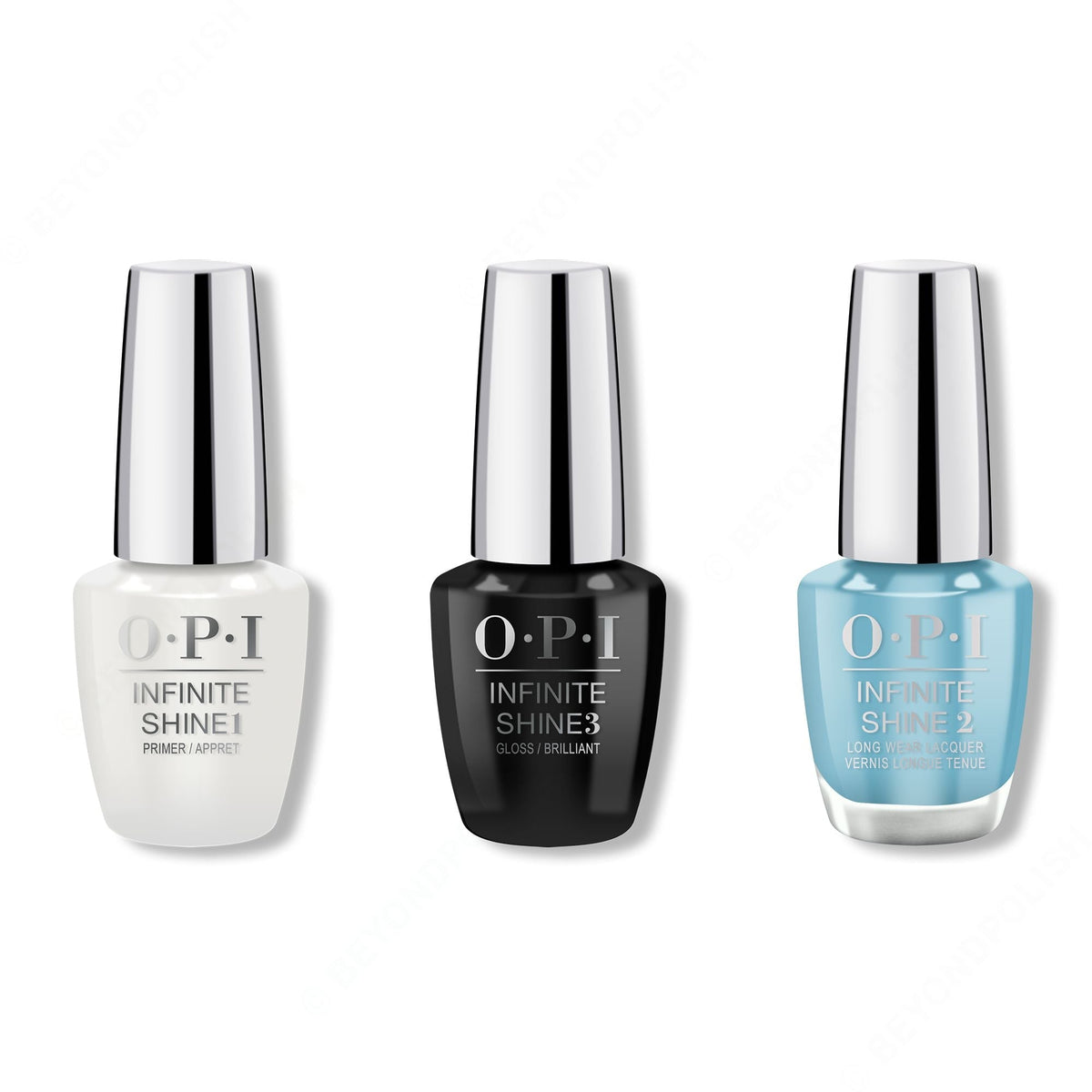 OPI - Infinite Shine Combo - Base, Top & Can't Find My Czechbook - Professional Care
