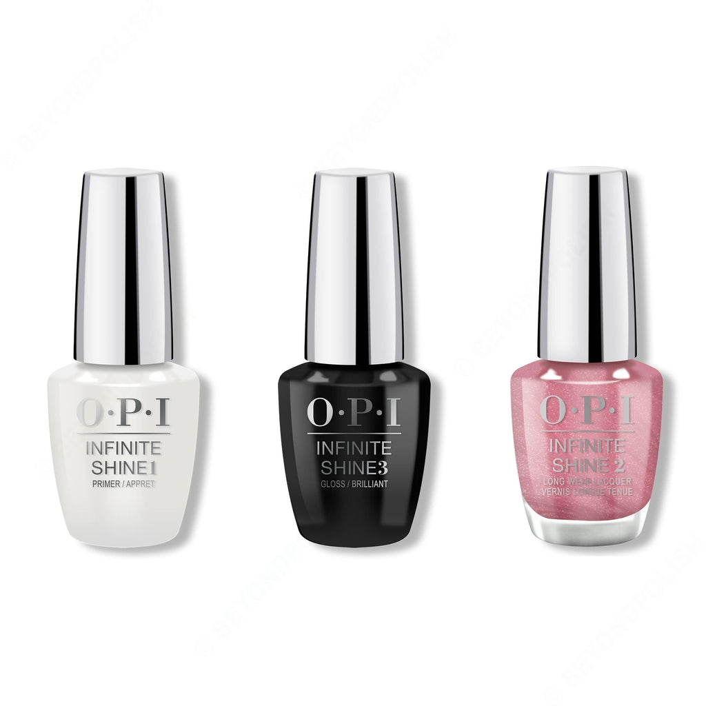 OPI - Infinite Shine Combo - Base, Top & Chicago Champagne Toast - Professional Care