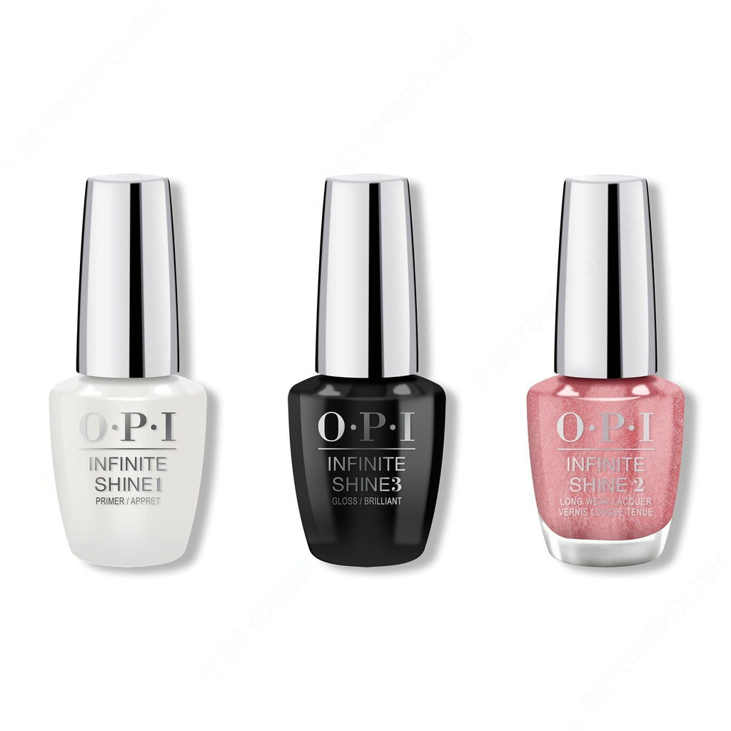 OPI - Infinite Shine Combo - Base, Top & Cozu-melted In The Sun - Professional Care