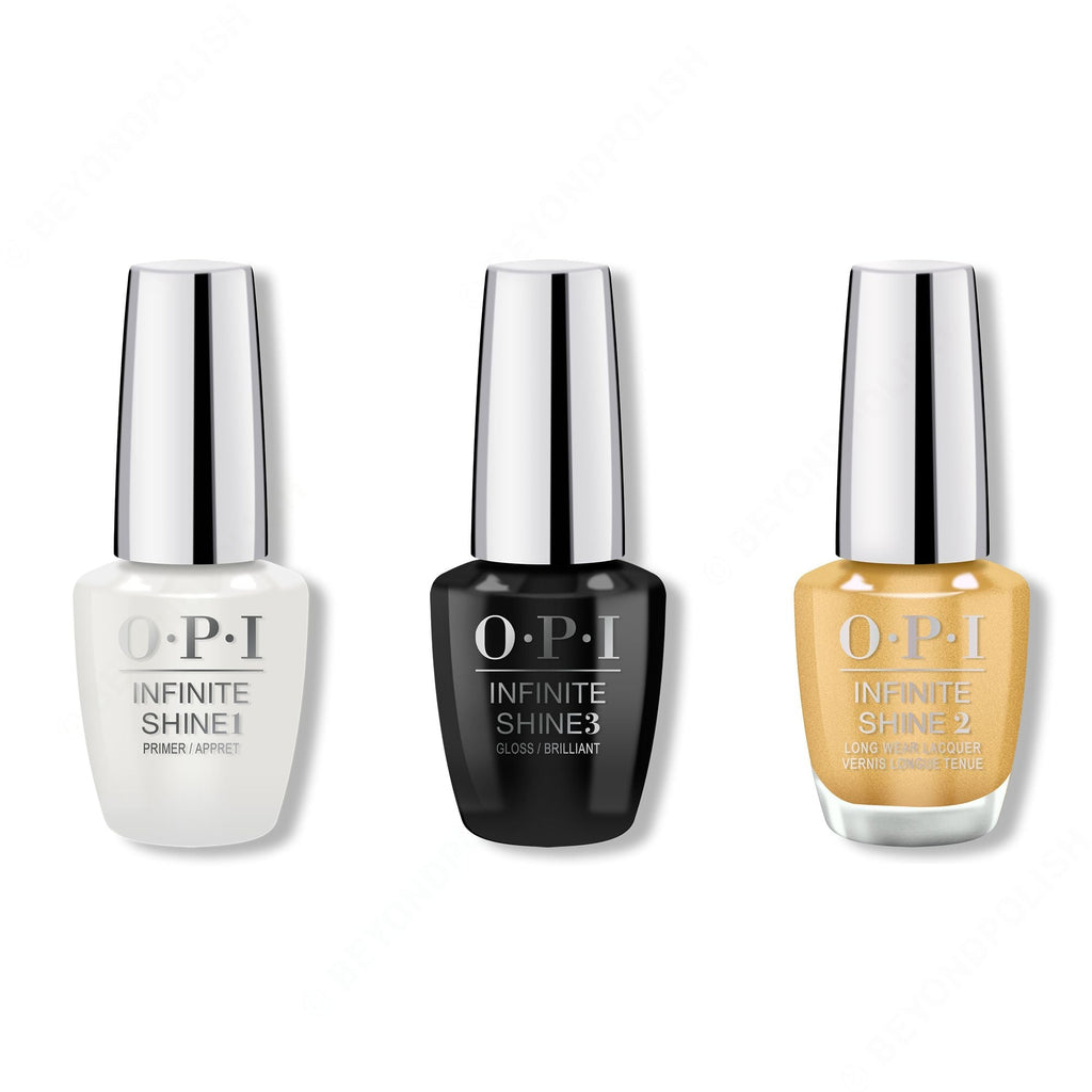OPI - Infinite Shine Combo - Base, Top & Dazzling Dew Drop 0.5 oz - Professional Care