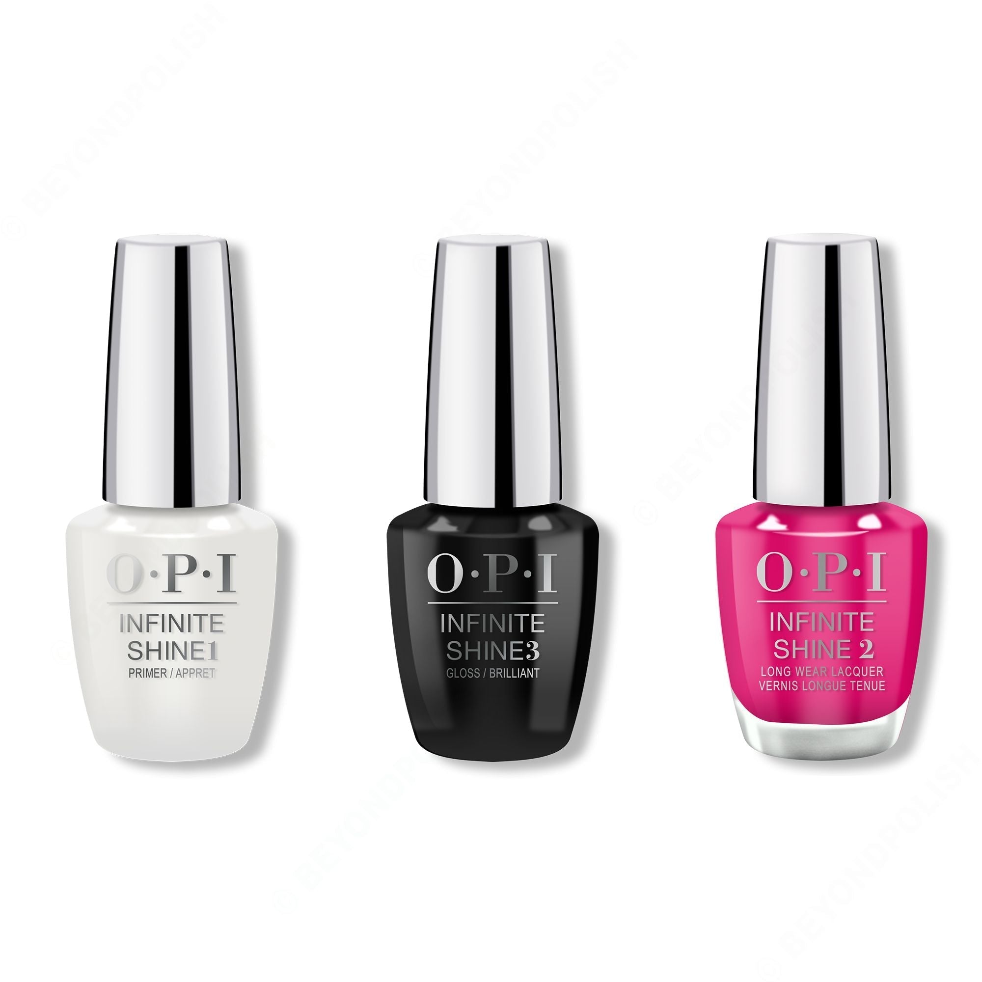 OPI - Infinite Shine Combo - Base, Top & Don't Provoke the Plum! - Professional Care