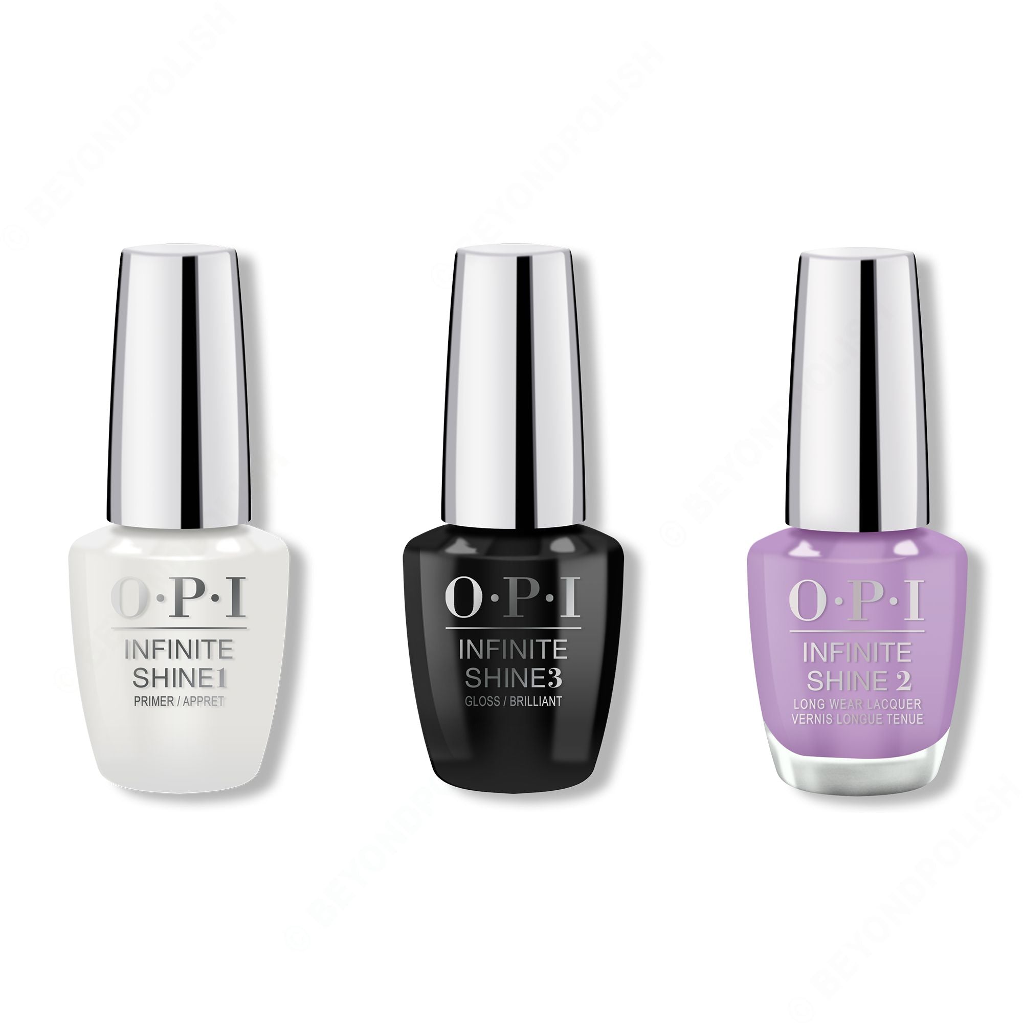 OPI - Infinite Shine Combo - Base, Top & Don't Toot My Flute 0.5 oz - Professional Care