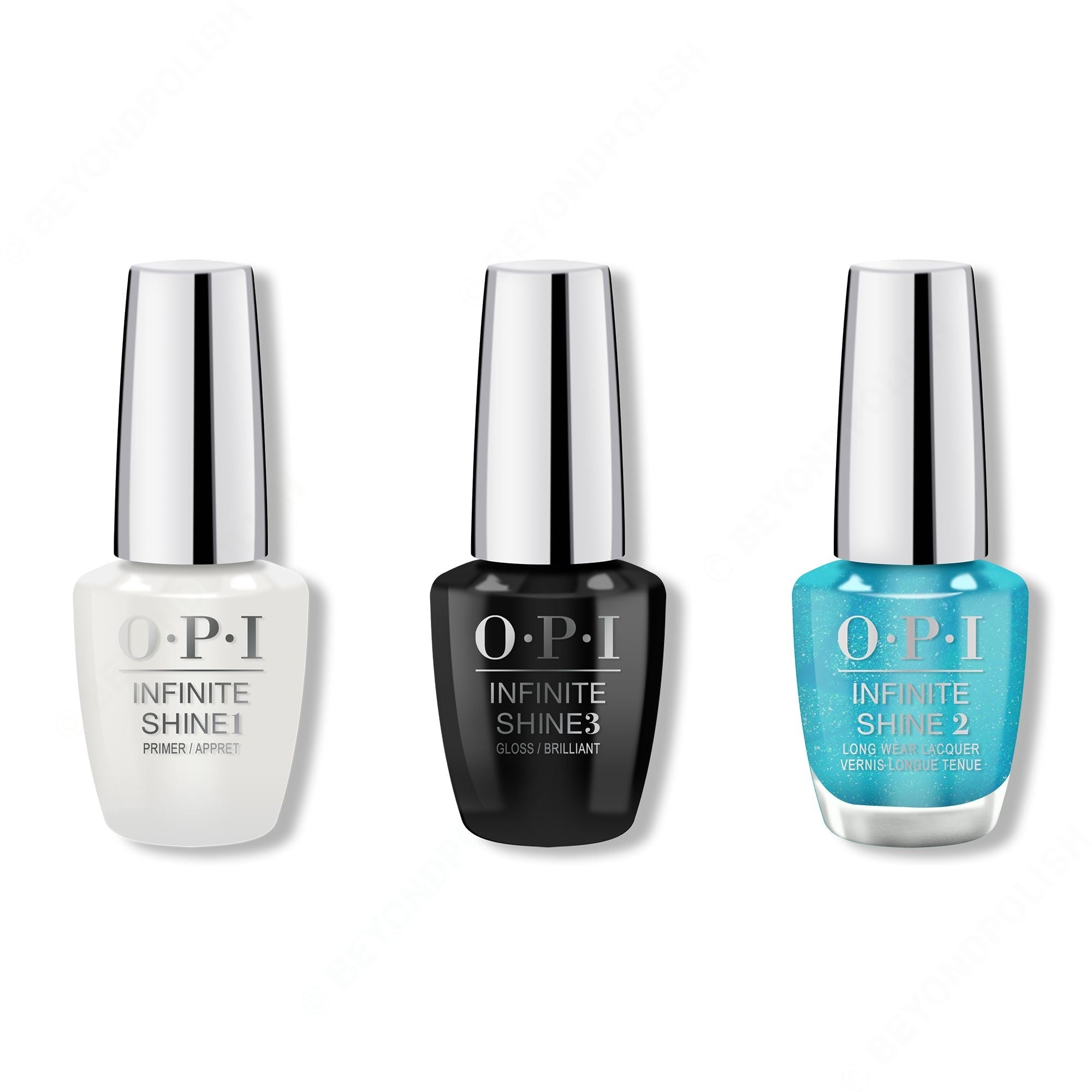 OPI - Infinite Shine Combo - Base, Top & Feel Bluetiful - Professional Care