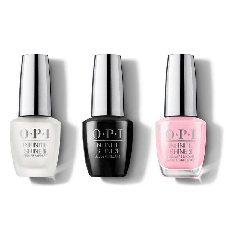 OPI - Infinite Shine Combo - Base, Top & Follow Your Bliss 0.5 oz - Professional Care