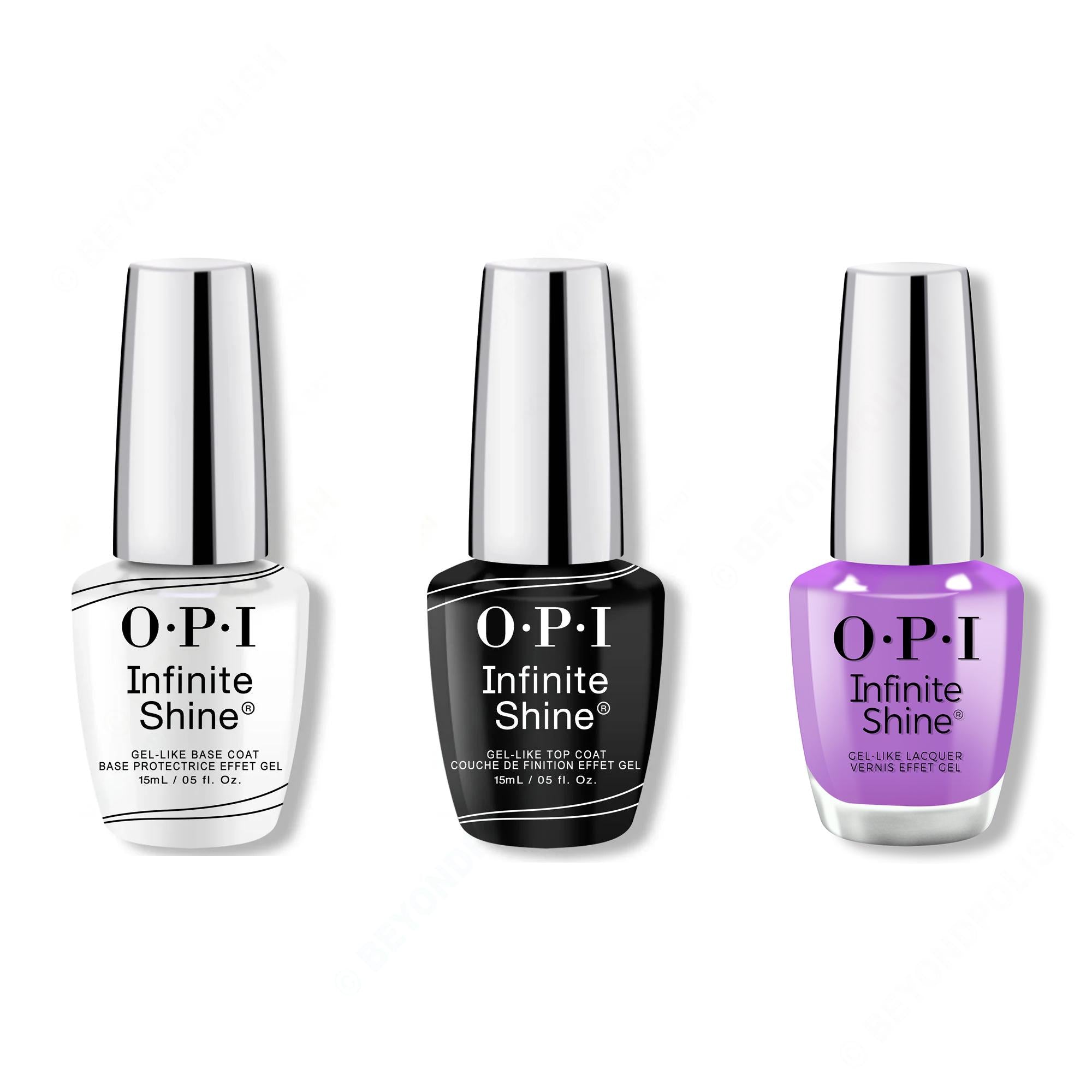 OPI - Infinite Shine Combo - Base, Top & Here Plums the Sun