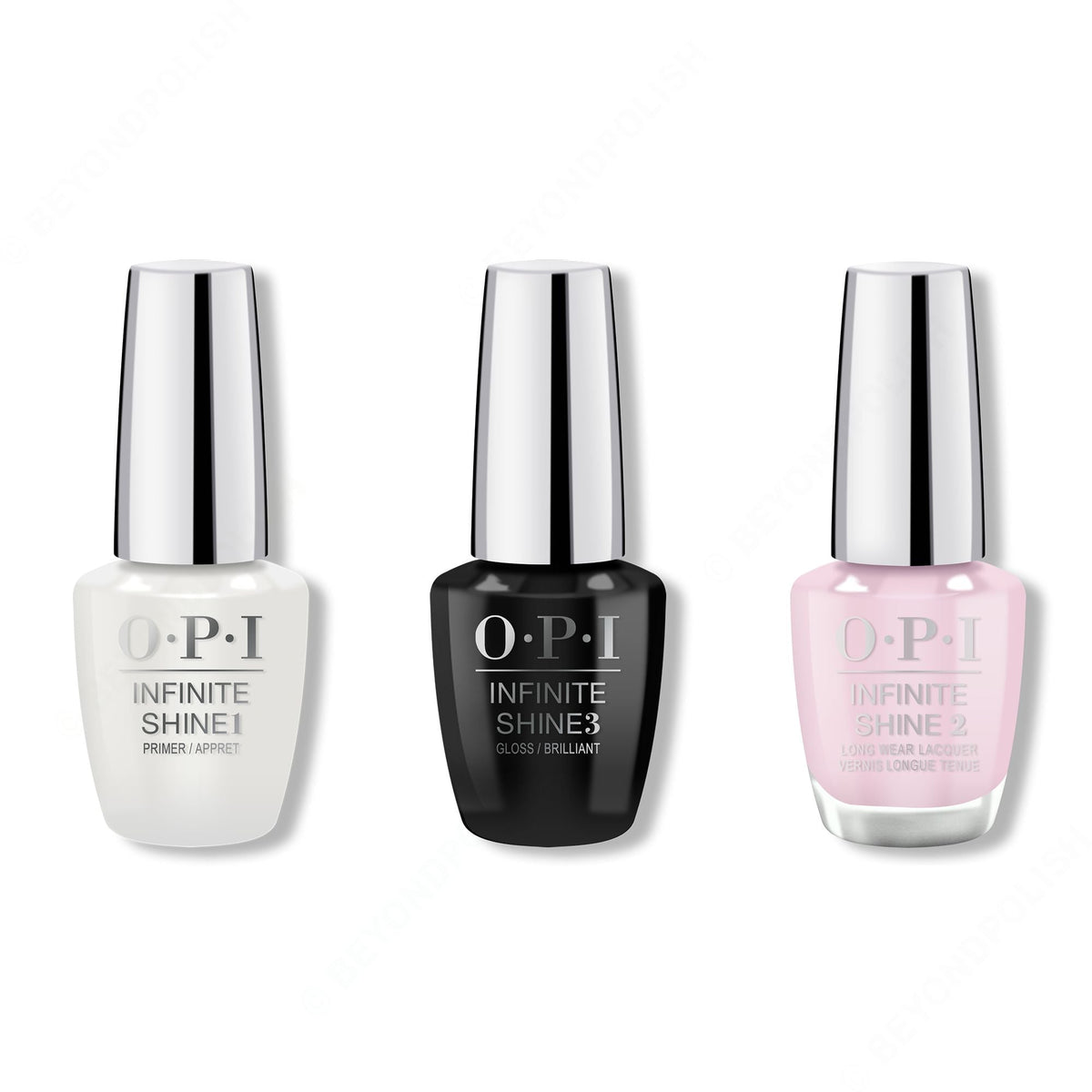 OPI - Infinite Shine Combo - Base, Top & Hollywood & Vibe - Professional Care