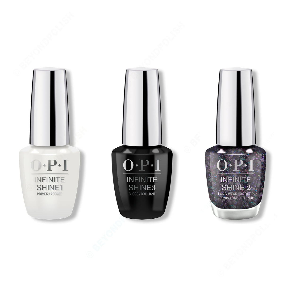 OPI - Infinite Shine Combo - Base, Top & Hot & Coaled - Professional Care