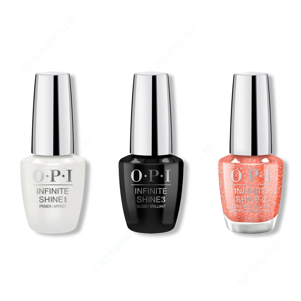 OPI - Infinite Shine Combo - Base, Top & It's a Wonderful Spice - Professional Care