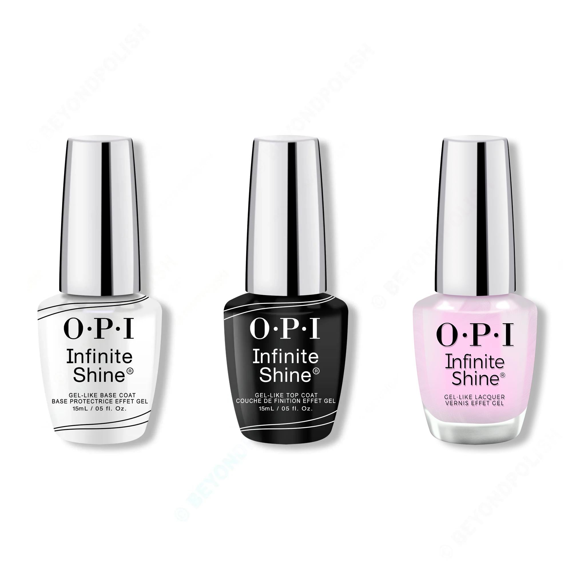 OPI - Infinite Shine Combo - Base, Top & Kyoto Oyster - OPIcons Spring 2026 - Professional Care