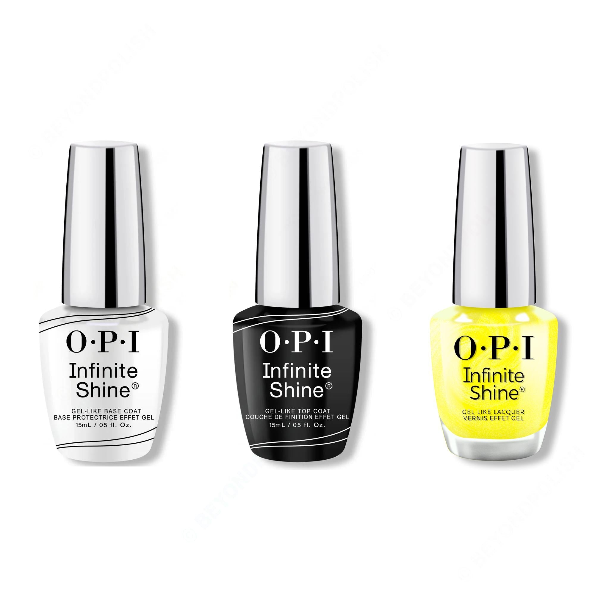 OPI - Infinite Shine Combo - Base, Top & Limon-yello!