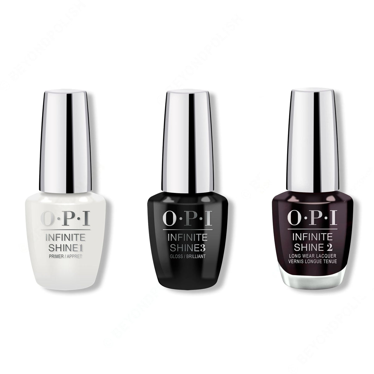 OPI - Infinite Shine Combo - Base, Top & Lincoln Park After Dark - Professional Care