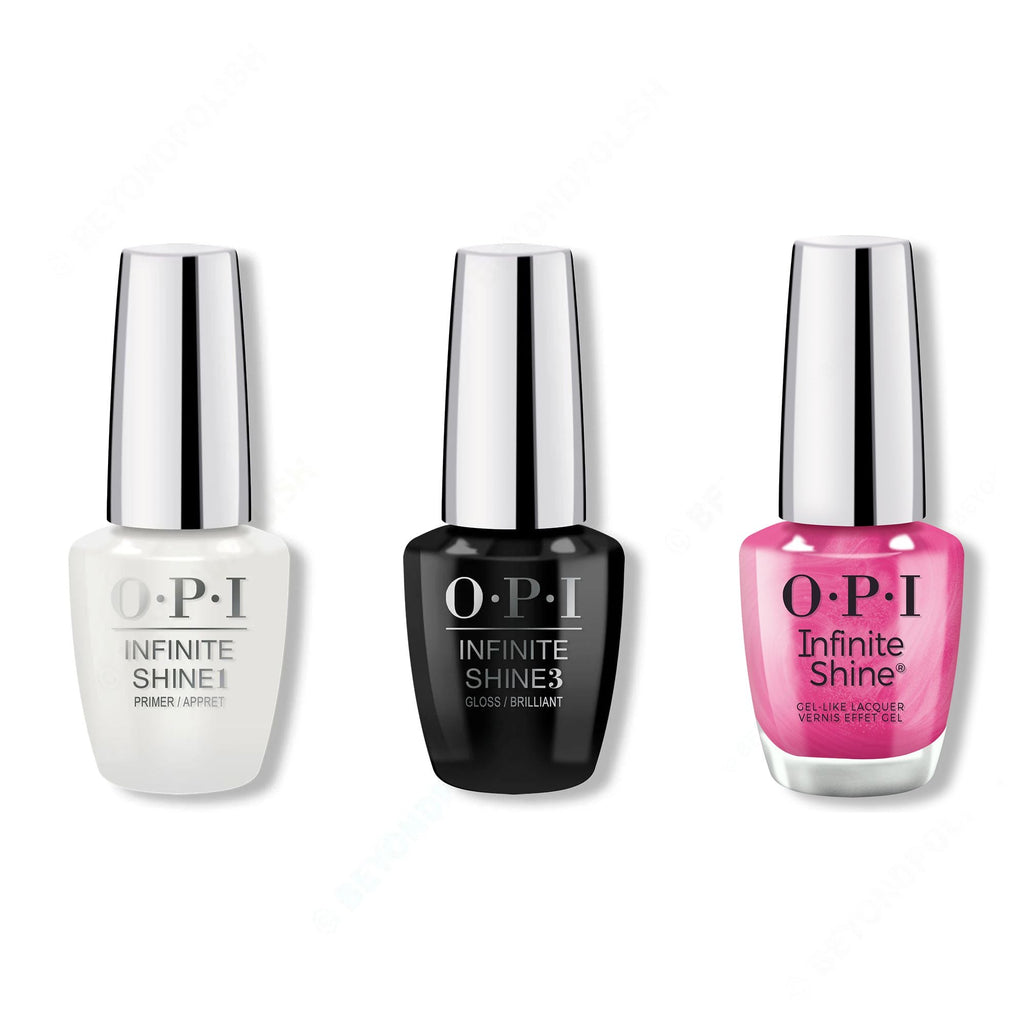 OPI - Infinite Shine Combo - Base, Top & Lip Pink Battle - Professional Care