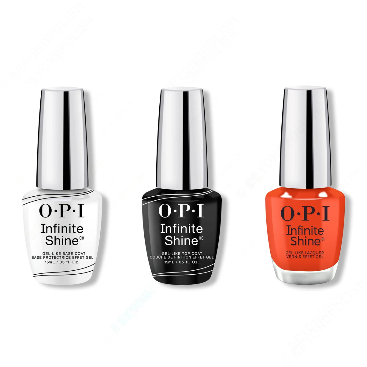 OPI - Infinite Shine Combo - Base, Top & Mini Plaid Flirt