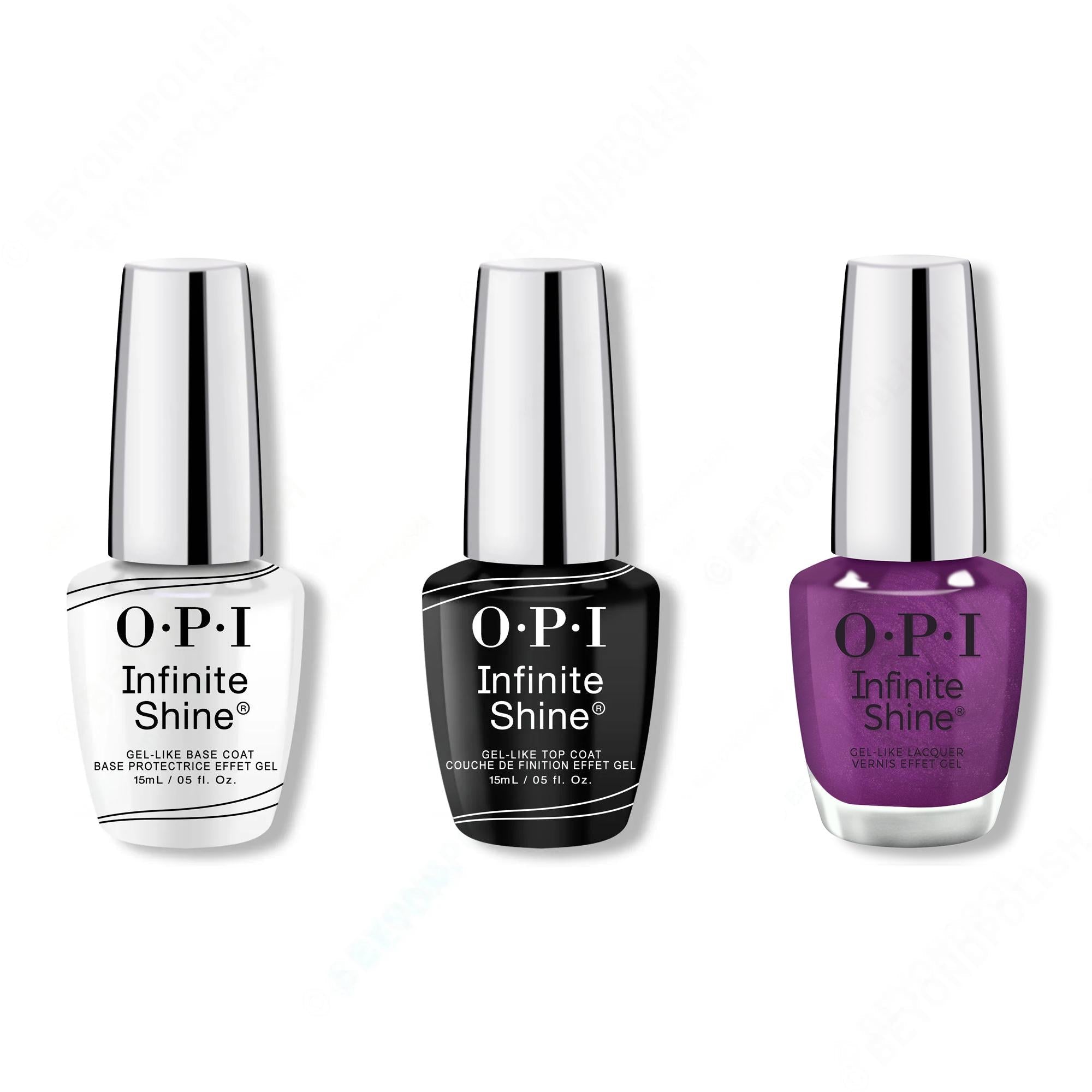 OPI - Infinite Shine Combo - Base, Top & My Berry Janes - Professional Care