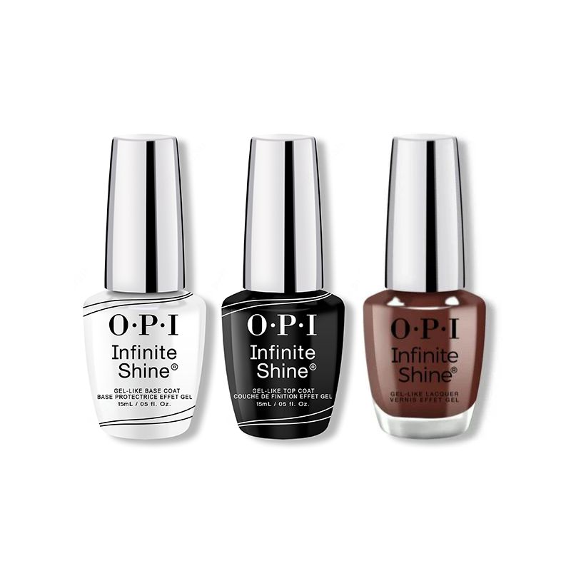 OPI - Infinite Shine Combo - Base, Top & Not Afraid Of The Dark - Professional Care
