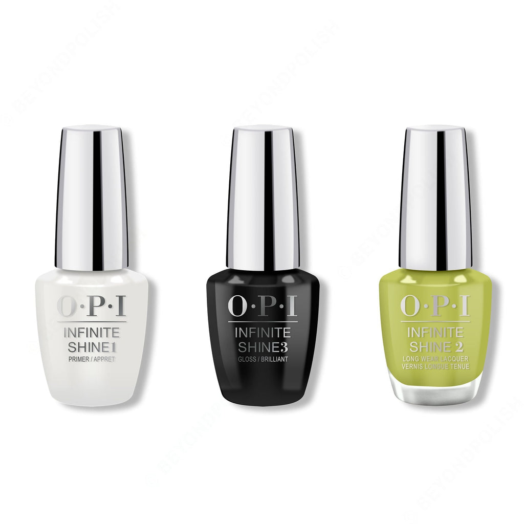 OPI - Infinite Shine Combo - Base, Top & Pear-adise Cove - Professional Care