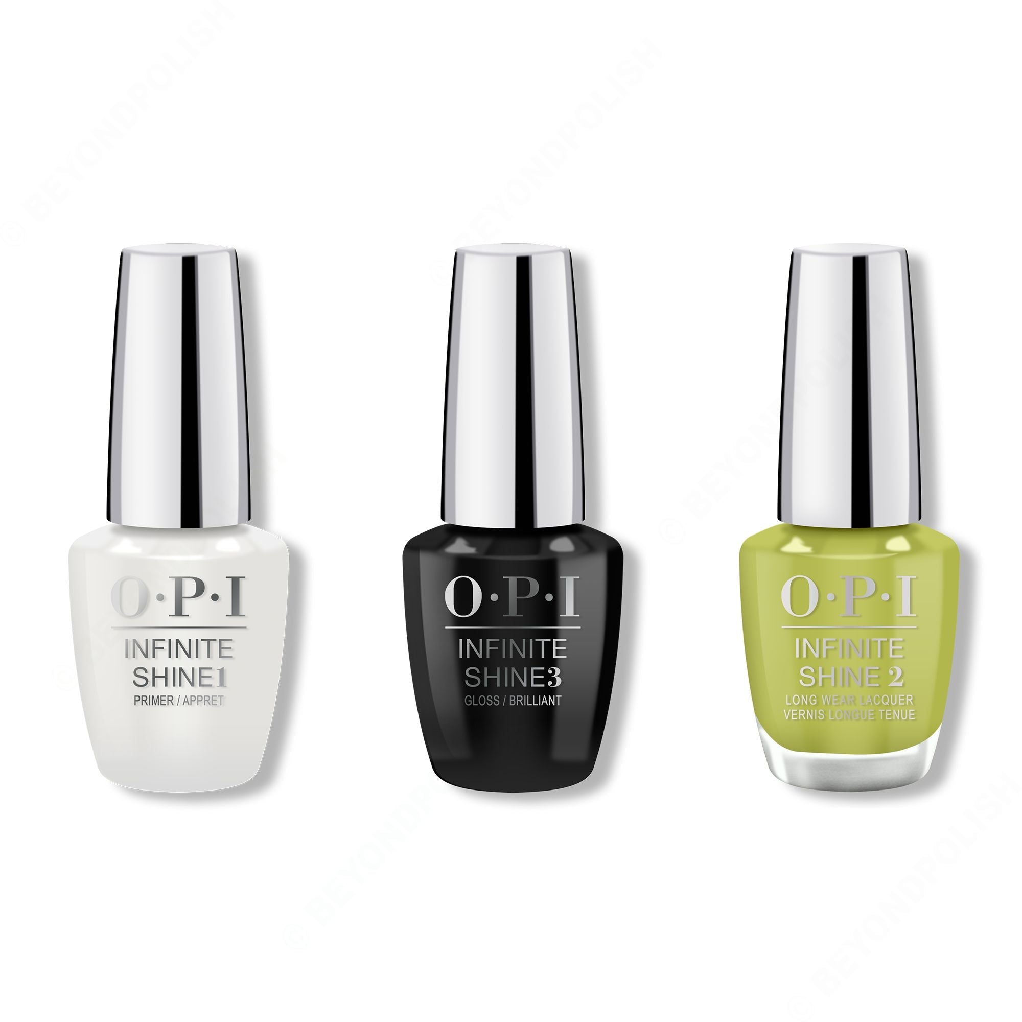 OPI - Infinite Shine Combo - Base, Top & Pear-adise Cove - Professional Care